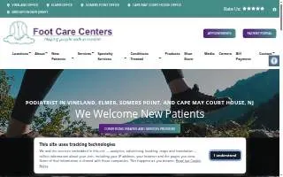 Foot Care Centers of Somers Point website