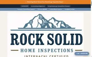 Rock Solid Home Inspections of Somers Point website