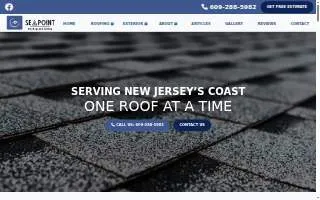 Seapoint Roofing and Siding website