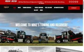 Mike's Towing & Recovery of Somerset website
