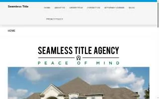 Seamless Title Agency, Inc. of Somerset website