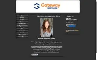 Dana Ailes - Gateway Mortgage website