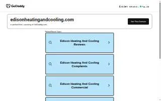 Edison Heating & Cooling website