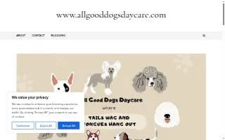 All Good Dogs Daycare of South Brunswick website