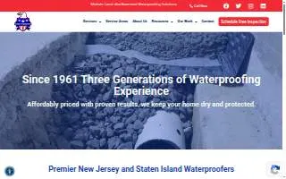 Basement Waterproofing Solutions of South Brunswick website