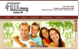 Dr. Fleer Orthodontics of South Brunswick website