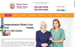 Home Sure Home Care - New Brunswick of South Brunswick