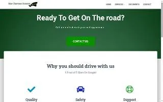 May Driving School website