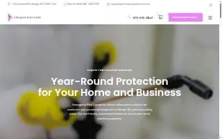 Emergency Pest Control Inc website