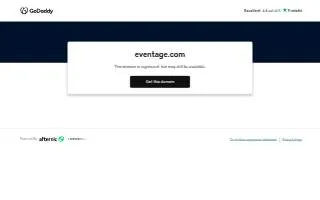 Eventage website