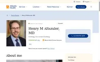 Henry M. Altszuler, MD website