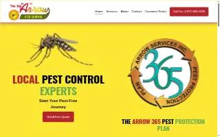 Arrow Pest Control of Summit website