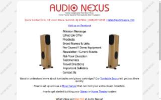 Audio Nexus website