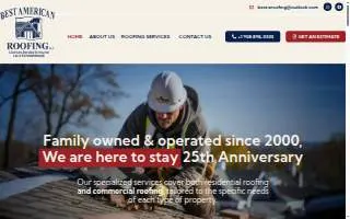 Best American Roofing LLC of Summit website