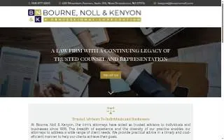 Bourne, Noll & Kenyon, A Professional Corporation website