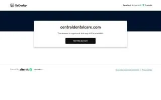 Central Dental Care of Summit website