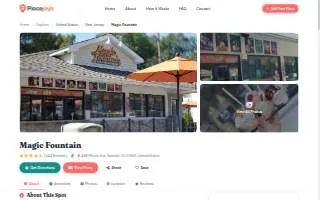 Magic Fountain website