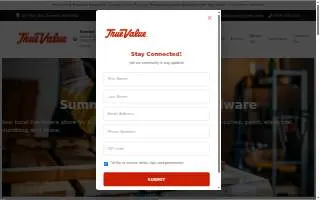 Summit True Value Hardware website