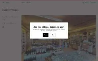 FillerUp Kosher Wines website