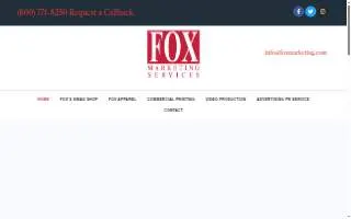 Fox MarketingServices website