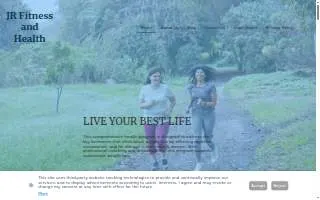 Just Right Fitness website