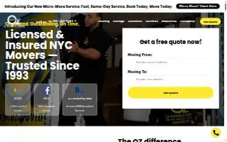 Oz Moving & Storage - New Jersey of Teaneck website