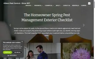 Allison Pest Control website