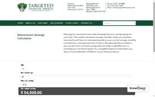 Targeted Financial Services website