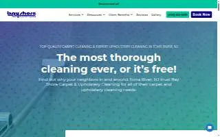Bay Shore Carpet & Upholstery Cleaning LLC website