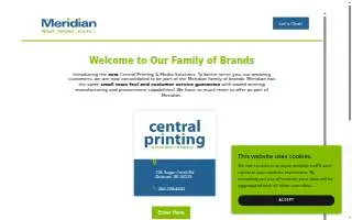 Central Printing website