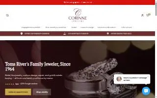 Corinne Jewelers website