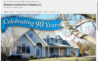 Endreson Construction Co LLC website