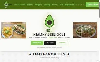 Healthy and Delicious website