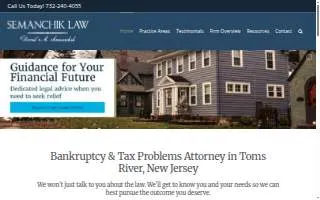 Law Office of David A. Semanchik website