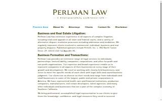 Lee M Perlman Law Offices