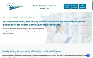 Medical Mall Pharmacy of Toms River website