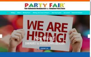 Party Fair of Toms River website