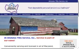 Allstates Title Services Inc of Hamilton website