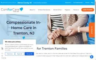 ComForCare Home Care of Mercer County website