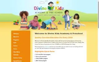 Divine kidz Academy of Trenton website