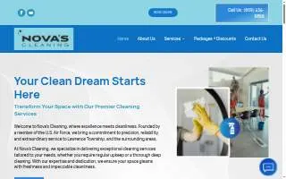 *novas* Cleaning Services in Princeton website