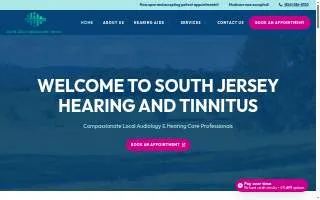 South Jersey Hearing and Tinnitus of Trenton website