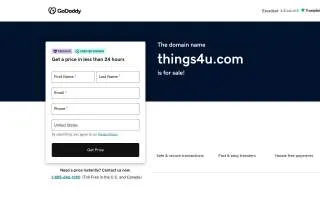 things4u of Trenton website