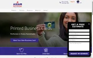 Axiam Printing website