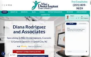 Diana Rodriguez, DMD of Union City website