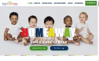 Home Away Child Care Center website
