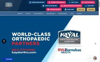 Kayal Orthopaedic Center - New City website