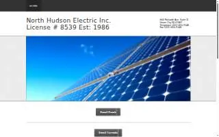 North Hudson Electric, Inc. website