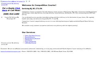 Competitive Courier Service