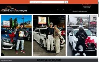 Drive Auto Boutique website